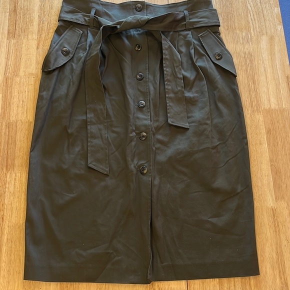 H&M Canvas style skirt with belt - Picture 1 of 11